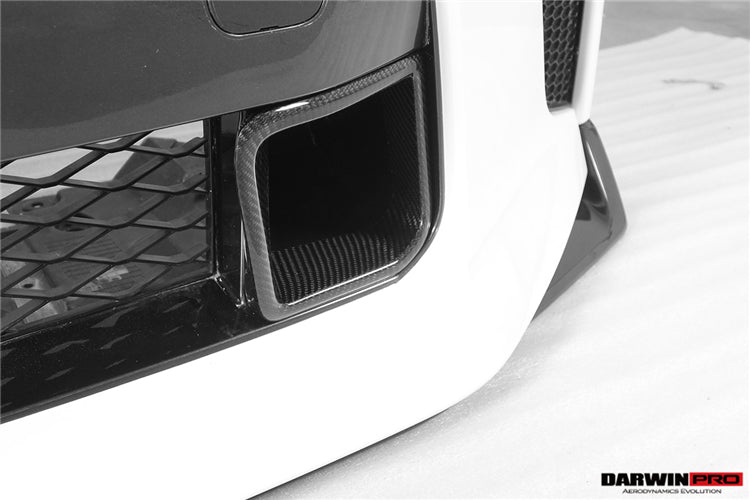 2017 - 2022 Nissan GTR R35 EBA BKSS Style Carbon Fiber Front Bumper Vents